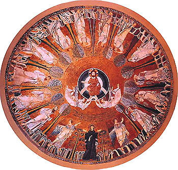 Вознесение Господне. Мозаика церкви св. Софии в Фессалонике, 880-885 гг.